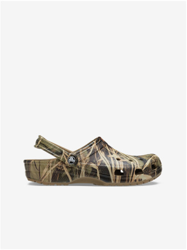 Khaki Patterned Slippers Crocs Crocband Realtree - Men