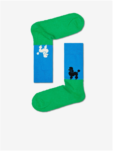 Blue-Green Patterned Socks Happy Socks Who Let The Dogs Out - Women