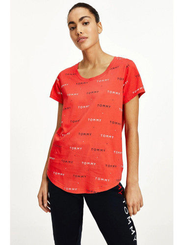 Red Women's Patterned T-Shirt Tommy Hilfiger - Women