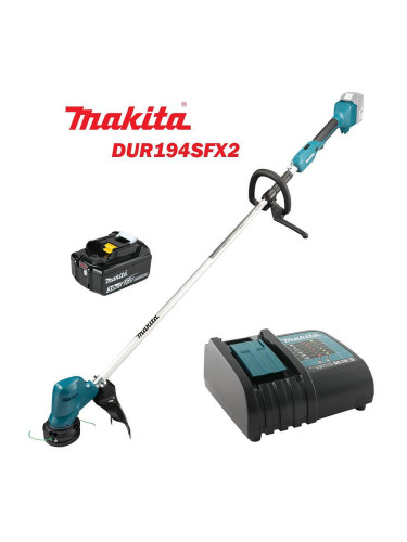 Тример акумулаторен Makita DUR194SFX2, 18V, LXT, 3Ah, 28 см