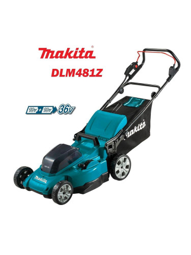 Косачка акумулаторна, самоходна, Makita DLM481Z, 18+18V, 48 см, 62 л