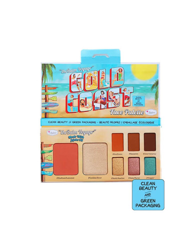 Палитра Сенки за очи, руж и бронзант The Balm theBalm Voyage Gold Coast Face Palette