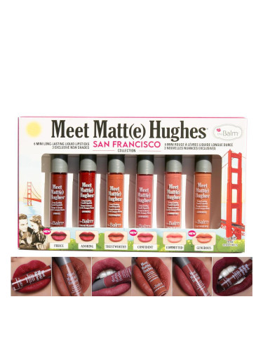 Мини комплект Течни червила за устни The Balm Meet Matt(e) Hughes San Francisco