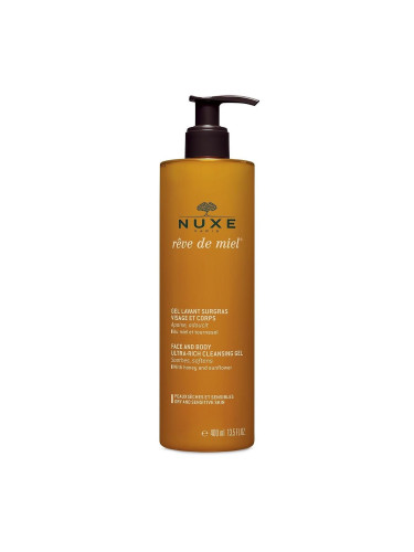 Nuxe Reve de Miel Измивен гел за почистване на лице и грим - 400 ml - Срок на годност: 31.07.2024 г.