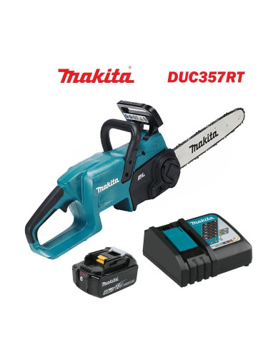 Резачка акумулаторна, безчеткова, Makita DUC357RT, 18V, LXT, 5Ah, 35 см, 3/8"