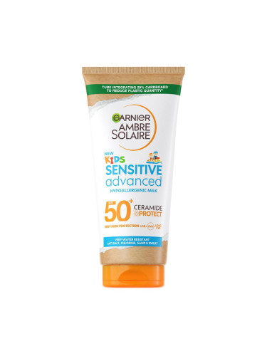 Garnier Ambre Solaire Kids Advanced Sensitive Hypoallergenic Milk SPF50+ Слънцезащитна козметика за тяло за деца 175 ml