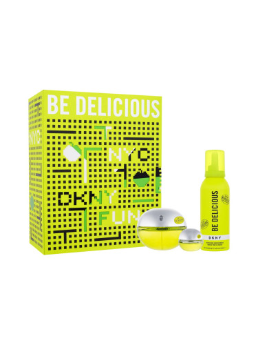 DKNY DKNY Be Delicious Подаръчен комплект EDP 100 ml + EDP 7 ml + душ пяна 150 ml