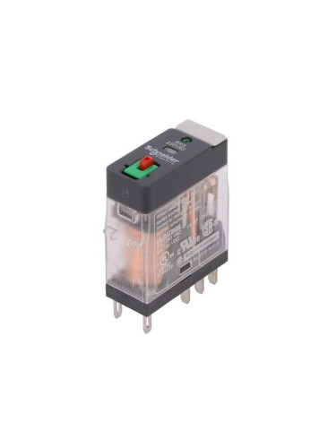 Реле електромагнитно RXG22P7, бобина 230VAC, 5A, 250VAC, 30VDC, DPDT, NO+NC