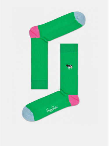 Socks Happy Socks Ribb Embroiders Yin Yang Cow - Men