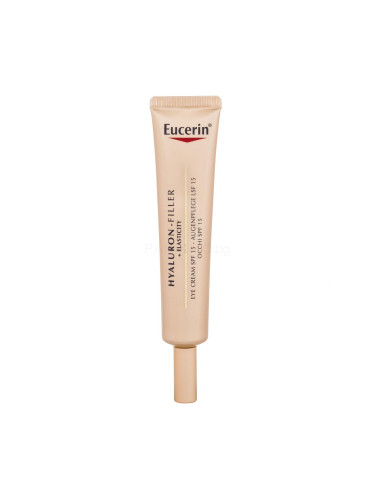 Eucerin Hyaluron-Filler + Elasticity SPF15 Околоочен крем за жени 15 ml