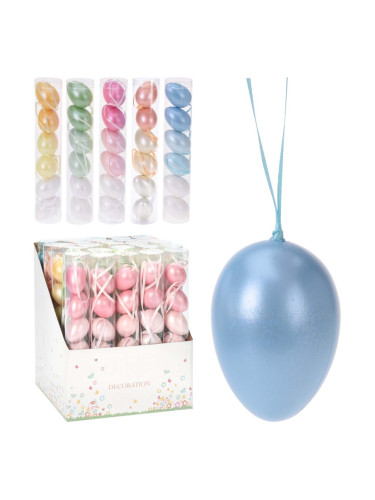 СЕТ 6 БР. ВЕЛИКДЕНСКИ ДЕКОРАЦИИ ЯЙЦА АСОРТИ