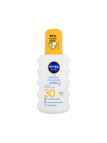 Nivea Sun Sensitive Immediate Protect+ SPF30 Слънцезащитна козметика за тяло 200 ml