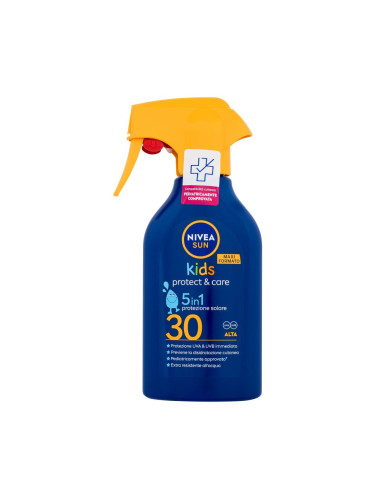 Nivea Sun Kids Protect & Care Sun Spray 5 in 1 SPF30 Слънцезащитна козметика за тяло за деца 270 ml