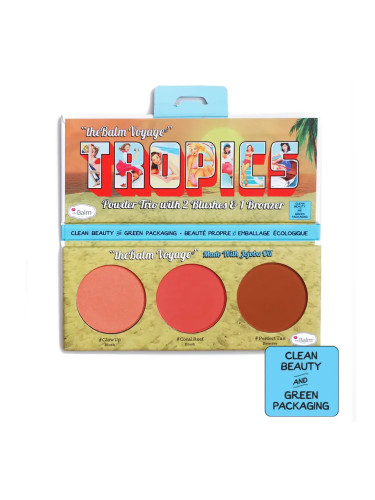 Палитра Ружове и Бронзант за лице The Balm theBalm Voyage Tropics