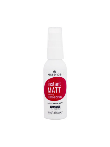 Essence Instant Matt Make-Up Setting Spray Фиксатор за грим за жени 50 ml