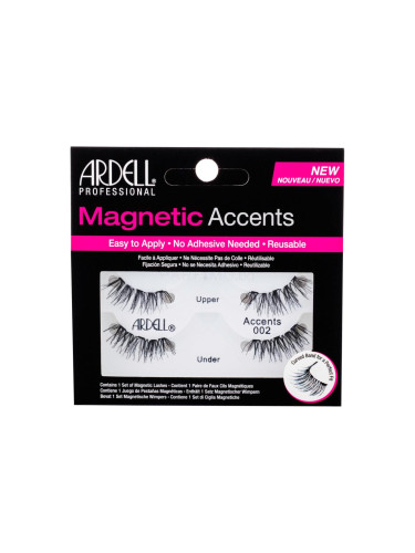 Ardell Magnetic Accents 002 Изкуствени мигли за жени 1 бр Нюанс Black