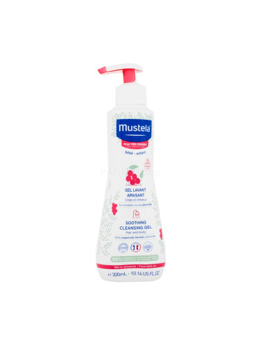 Mustela Bébé Soothing Cleansing Gel Hair and Body Душ гел за деца 300 ml