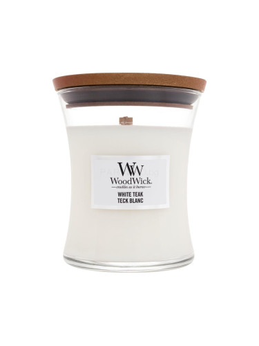 WoodWick White Teak Ароматна свещ 275 g