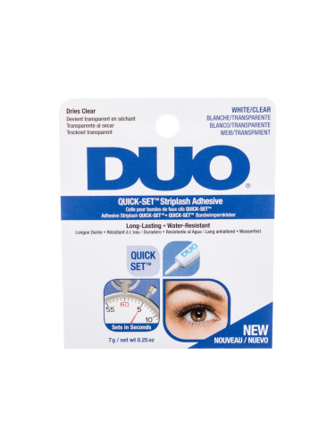 Ardell Duo Quick-Set Striplash Adhesive White/Clear Лепило за мигли за жени 7 g