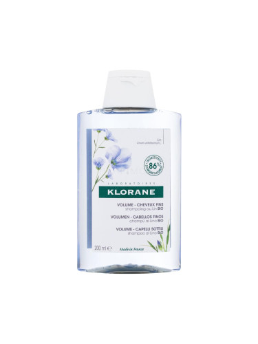 Klorane Organic Flax Volume Шампоан за жени 200 ml