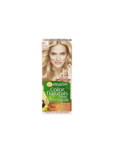 Garnier Color Naturals Créme Боя за коса за жени 40 ml Нюанс 9,1 Natural Extra Light Ash Blond