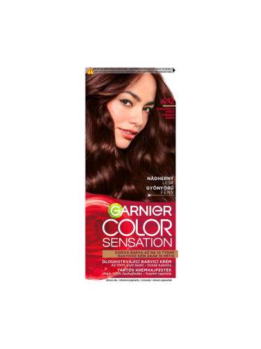 Garnier Color Sensation Боя за коса за жени 40 ml Нюанс 4,12 Shimmering Brown