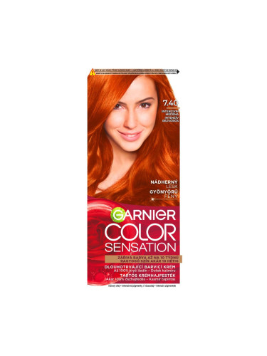 Garnier Color Sensation Боя за коса за жени 40 ml Нюанс 7,40 Intense Amber