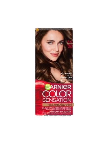 Garnier Color Sensation Боя за коса за жени 40 ml Нюанс 4,0 Deep Brown