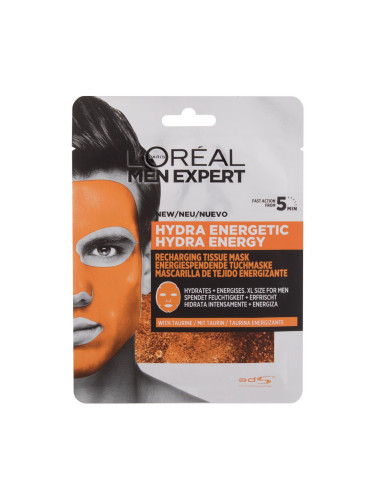 L'Oréal Paris Men Expert Hydra Energetic Маска за лице за мъже 1 бр