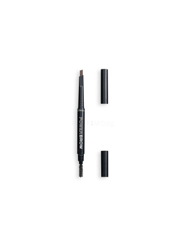 Revolution Relove Power Brow Молив за вежди за жени 0,3 g Нюанс Dark Brown