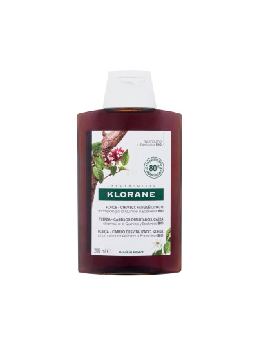 Klorane Organic Quinine & Edelweiss Strength - Thinning Hair, Loss Шампоан за жени 200 ml