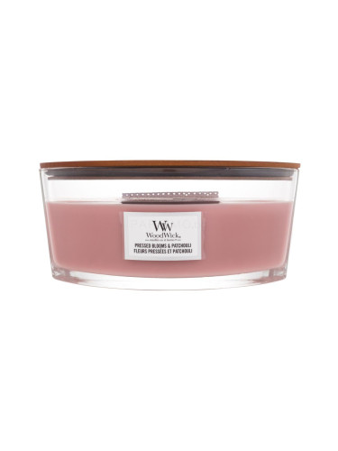 WoodWick Pressed Blooms & Patchouli Ароматна свещ 453,6 g