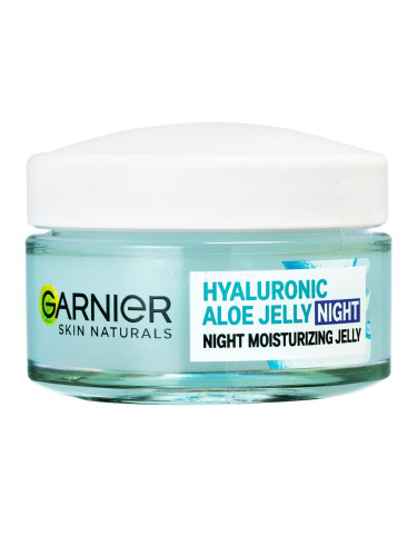 Garnier Skin Naturals Hyaluronic Aloe Night Moisturizing Jelly Гел за лице за жени 50 ml