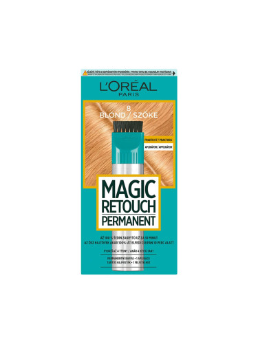 L'Oréal Paris Magic Retouch Permanent Боя за коса за жени 18 ml Нюанс 8 Blond