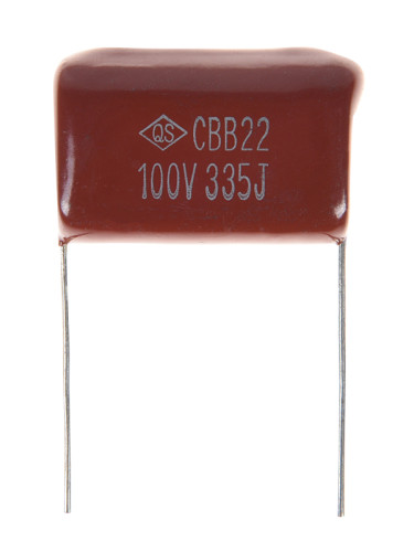 Кондензатор, полипропиленов, ±5%, 100VDC, 3.3uF, THT, CBB22