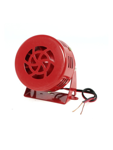 Mоторна алармена сирена, единична, ф75x82mm, 12 VDC, 10W, 95 dB, метална, MS190, VEMARK