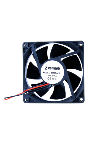 Вентилатор, 24VDC, 80x80x25mm, 2.16W, с втулка, 70m3/h, FM8025D24HS