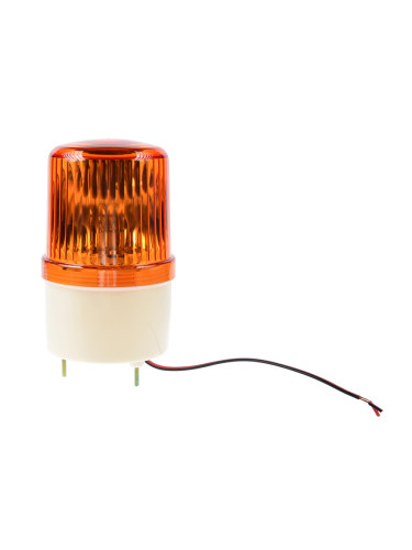 Сигнална ротационна лампа LTE-1103-12, LED, 12VDC, 3W, жълтa, VEMARK