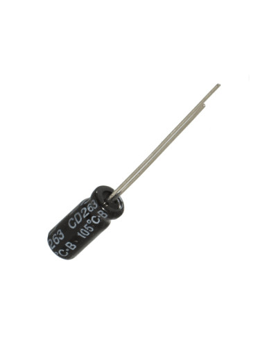 Кондензатор електролитен 47uF, 10V, THT, Ф5x12mm