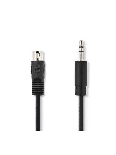 Кабел, DIN5/M - 3.5mm, стерео, 2m, CAGL20100BK20, NEDIS