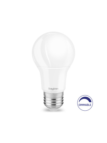 LED лампа, 9W, E27, А60, 230VAC, 806lm, 4000K, неутрално бяла, BA13-60921, димируема