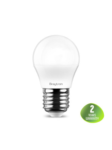 LED лампа, 5W, E27, G45, 230VAC, 400lm, 6500K, студенобяла, мини сфера, топче, BA11-00523