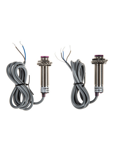 Оптичен датчик бариерен V3F-5DN3 и V3F-5M, M18x70mm, NPN, NO+NC, 6-36VDC, обхват 5000mm