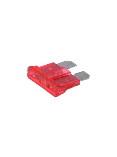 Автомобилен предпазител, ножовиден, 19mm, 10А, 32VDC, UNIVAL, червен