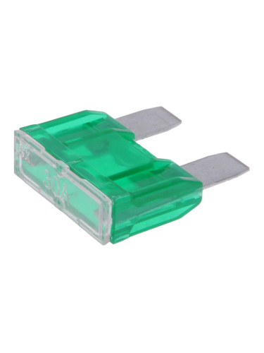 Автомобилен предпазител, ножовиден, 29mm, 30А, 32VDC, MAXIVAL, зелен