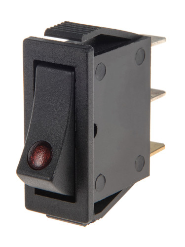 Rocker превключвател, 2 позиции, OFF-ON, 15A/250VAC, отвор 29x11mm, 3 извода, RS606-101N171CBB