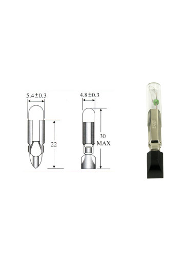 Телефонна лампа 12V, 50mA, T-5.5