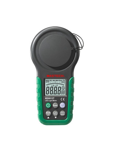 Луксметър MS6612B, обхват 0~200000Lux, 0~20000Fc, 0~999900Cd
