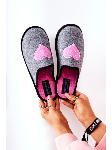 Household slippers Panto Fino II267010 Grey-pink