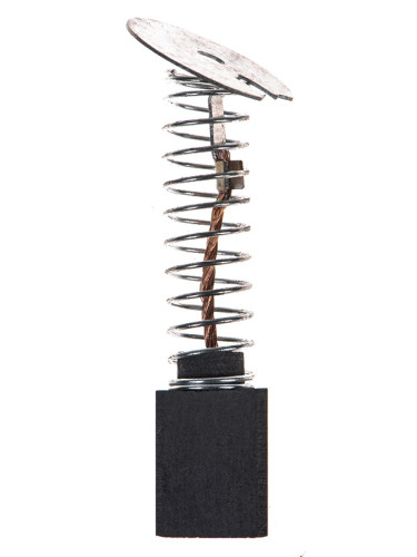 Четка въглено-графитна, SG-31-005-88, 14x7x10.5 mm, с централен извод, пружина с кръгъл накрайник Ф17 mm